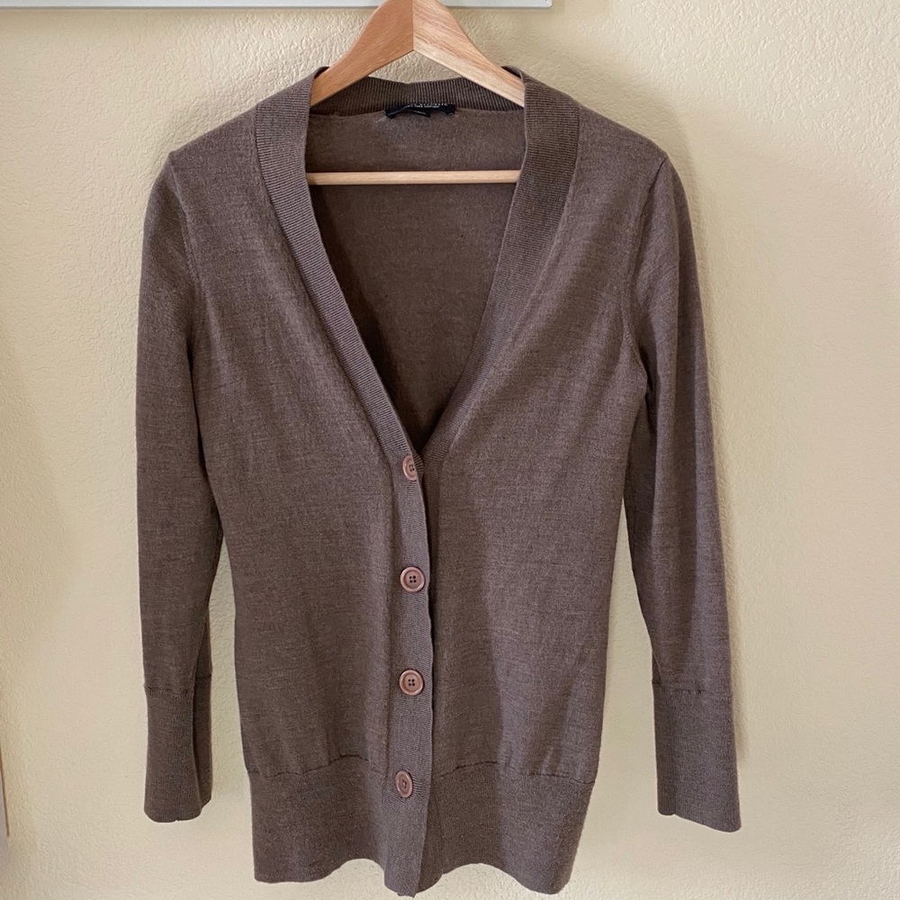 Banana Republic Extra Fine Merino Cardigan L